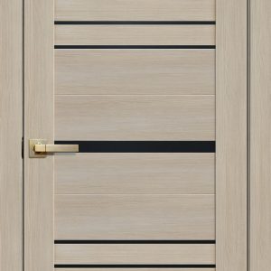 LITE DOORS - L13 Цвет Ясень 3D Чёрное стекло
