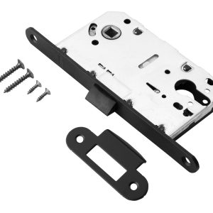 Защелка L2045 BLACK (черный) пластик, под цил. PALIDORE