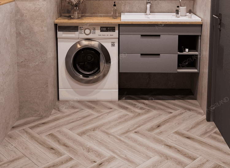 1034-05 LVT Norland Lagom Parquet плитка Bratt 590*118*2, микро фаска (37шт/2.58м2) — изображение 3