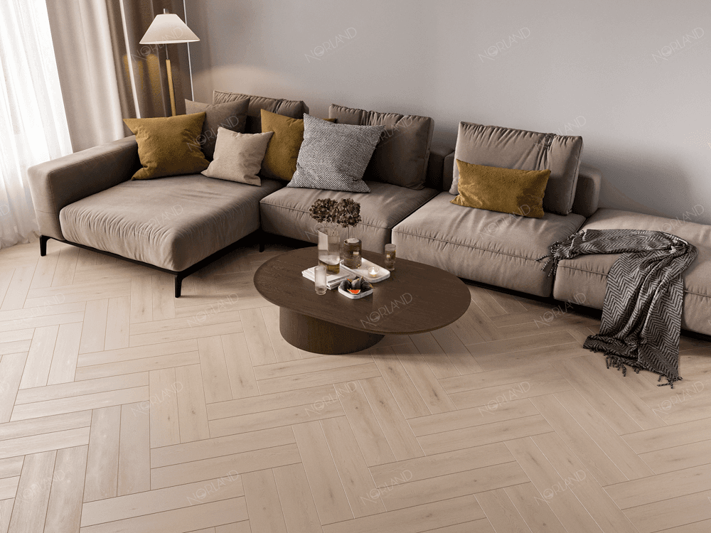 1034-08 LVT Norland Lagom Parquet плитка Elegant 590*118*2, микро фаска (37шт/2.58м2) — изображение 3