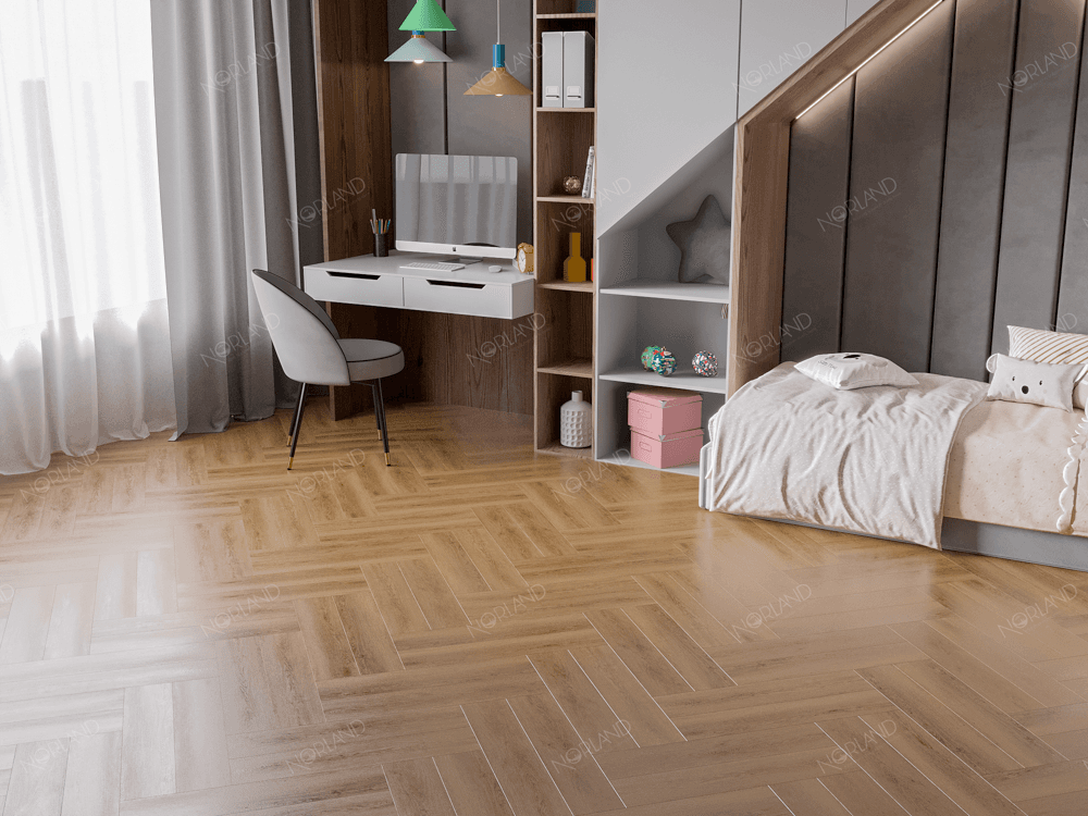 1034-11 LVT Norland Lagom Parquet плитка Helig 590*118*2, микро фаска (37шт/2.58м2) — изображение 3