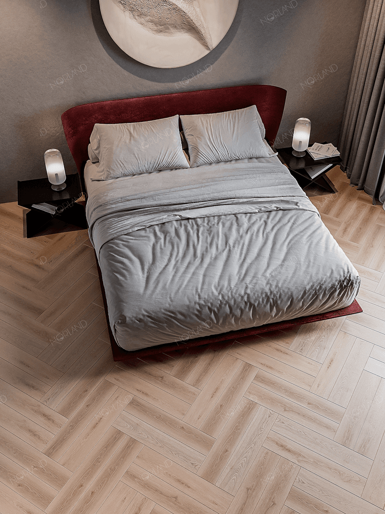 1034-03 LVT Norland Lagom Parquet плитка Deilig 590*118*2, микро фаска (37шт/2.58м2) — изображение 3