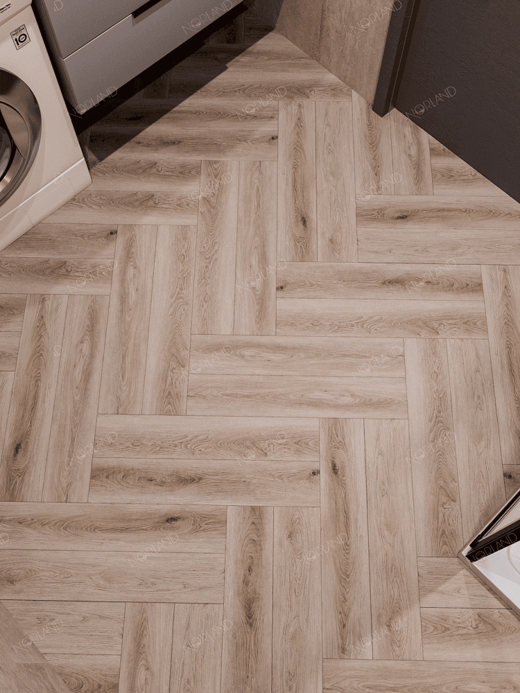 1034-05 LVT Norland Lagom Parquet плитка Bratt 590*118*2, микро фаска (37шт/2.58м2) — изображение 2