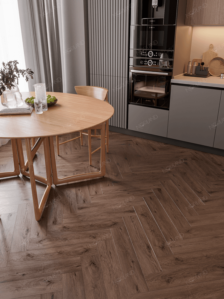 1034-09 LVT Norland Lagom Parquet плитка Sterk 590*118*2, микро фаска (37шт/2.58м2) — изображение 3